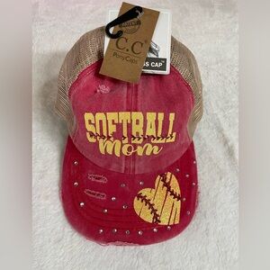 C.C PonyCaps Softball Mom Hat